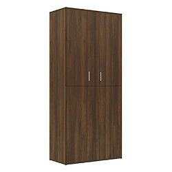 vidaXL Armoire à chaussures chêne marron 80x39x178cm bois d'ingénierie