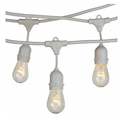 Tradex LUMINEUSE EXTÉRIEURE IP44 CASCADE DOUILLE 10XE27 11MT ST-AP Chaîne Lumineuse Extérieure Ip44 Cascade Douille Chaîne 10xe27 11mt St-ap Blanc