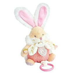 Peluche musicale Lapin de sucre rose - Doudou et compagnie