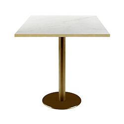 Restootab Table 70x70cm Rome bistrot marbre translucide