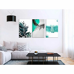 Paris Prix Tableau Imprimé Palm Paradise 3 Panneaux 60x120cm