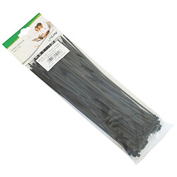 Attaches de câble InLine® longueur 300 mm largeur 3,6 mm noir 100 pcs.