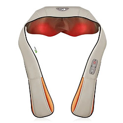 Appareil de massage shiatsu cervical Massager du nuque cou épaule périphérique Ceinture de massage infrarouge avec adaptateur pou...