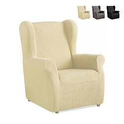 LE ROI DU RELAX Housse de fauteuil en tissu extensible universel Cuerta, Couleur: Beige