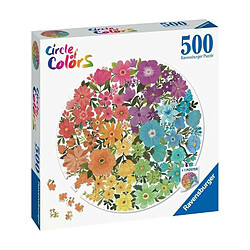 Ravensburger - Puzzle rond 500 pieces - Fleurs Circle of Colors