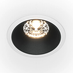 MAYTONI Downlight encastré rond Blanc, Noir, 1150lm, 4000K 