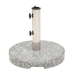 vidaXL Socle de parasol Granite Rond 20 kg