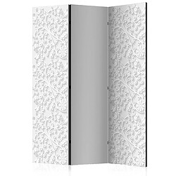 Decoshop26 Paravent 3 volets panneaux cloison séparateur de pièce pliable recto verso Room divider – Floral pattern I 135x172 cm PAR110754