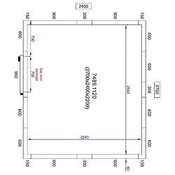 Chambre Froide Positive Pro Line - Hauteur 2200 mm - Combisteel