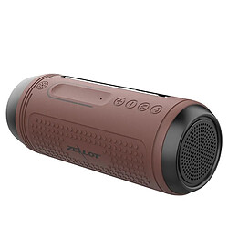 Yonis Enceinte Bluetooth Sans Fil LED Microphone Haute Qualité Enceinte Bluetooth Multifonctionnelle Avec Micro Intégré Et Lumières LED Marron YONIS