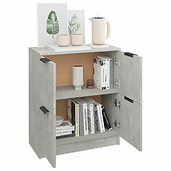 Acheter Maison Chic Buffet,Meuble de Rangement,commode pour salon,Cuisine Gris béton 60x30x70 cm Bois d'ingénierie -MN94251