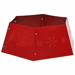 Avis vidaXL Jupe de sapin de Noël Rouge Ø68x25 cm