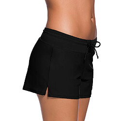 Acheter femmes nagent boardshort garçon style shorts surf bikini maillots de bain bas 3xl noir