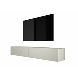 3XELIVING Meuble TV suspendu, D: l : 2 X 100 cm, H : 34 cm, P : 32 cm, CACHEMIRE 