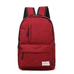 Wewoo Sacoche pour ordinateur portable rouge 15,6 pouces et ci-dessous Macbook, Samsung, Lenovo, Sony, DELL Alienware, CHUWI, ASUS, HP sac à dos à dos, grande taille: 42x29x13cm, à bandoulière universel multifonctions en toile 