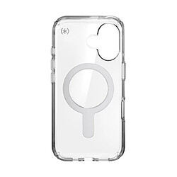 Speck Coque pour iPhone 16 Presidio Antichocs MagSafe avec Système ClickLock Transparent