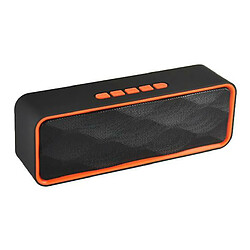 Chrono Haut-parleur Bluetooth étanche 20W, haut-parleur Bluetooth portable TWS, caisson de basses et stéréo fort, 36 heures de lecture, IPX7, 104 pieds, haut-parleur Bluetooth sans fil avec microphone, AUX(Orange)