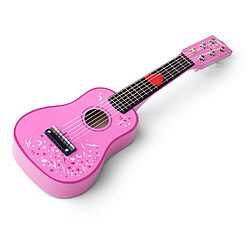 Tidlo Guitare rose en bois pour enfants