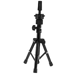 Cosmetology Head Mannequin Training Practice Holder Tripod Stand Rack Noir