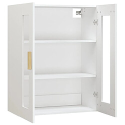 Maison Chic Armoire murale suspendue,Meuble de Rangement pour salon,cuisine Blanc 69,5x34x90 cm -MN51424 pas cher