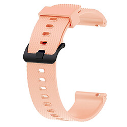 Wewoo Bracelet pour montre connectée Dragonne Sport en silicone Garmin Vivoactive 3 20mm Rose