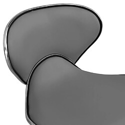 Maison Chic Chaise Gaming | Chaise de bureau Ergonomique Fauteuil Gris Similicuir -GKD19231 pas cher