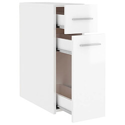 Acheter vidaXL Armoire d'apothicaire Blanc brillant Bois d’ingénierie