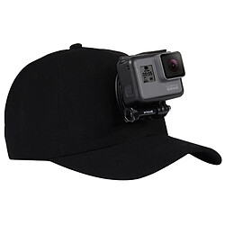 Wewoo Pour GoPro HERO6 / 43225 noir Session / 4 Session / 43163 + / 3/2/1, Xiaomi et autres caméras d'action Baseball Hat avec J-Hook Buckle Mount & vis 