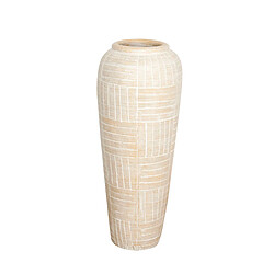 Vase de sol Alexandra House Living Terre cuite 30 x 80 x 30 cm 