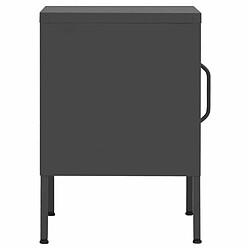 Maison Chic Table de chevet | Table de nuit Anthracite 35x35x51 cm Acier -GKD47405 pas cher