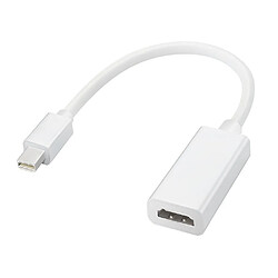 INECK - Adaptateur video Mini DisplayPort vers HDMI - Convertisseur Mini DP vers HDMI - Male/Femelle 