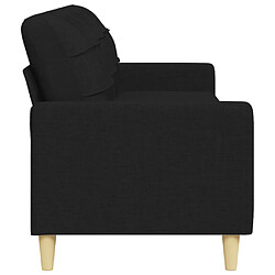 Acheter vidaXL Canapé à 3 places Noir 210 cm Tissu