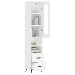 Avis Maison Chic Buffet,Meuble de Rangement,commode pour salon,Cuisine Blanc 34,5x34x180 cm Bois d'ingénierie -MN91581