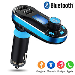 Karylax Kit Mains Libres Bluetooth Voiture Bleu pour Wiko Cink Five, Wiko Stairway, Wiko Darkside, Wiko Birdy, Bloom 