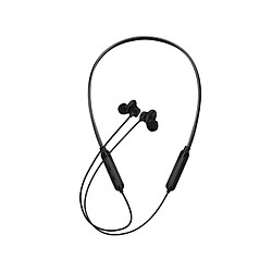 LUUCOZK Écouteurs intra-auriculaires ABS magnétiques compatibles Bluetooth 5.0 G03S Casque stéréo tour de cou-Noir 