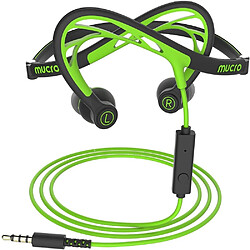 GUPBOO HAWEEL casque de sport filaire pliable collier de nuit en cours d'exécution casque intra-auriculaire stéréo conçu pour la course à pied casque de gymnastique