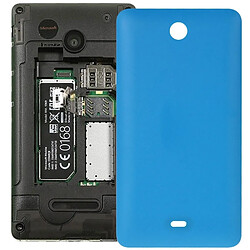 Wewoo Coque arrière bleu pour Microsoft Lumia 430 pièce détachée remplacement de couverture de batterie givrée 