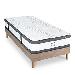 MAISON AUBERTIN Matelas Ressorts 30cm + Sommier Bois 90 x190cm