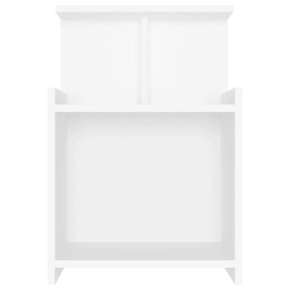 Avis Maison Chic Lot de 2 Tables de chevet - Tables de Nuit Blanc 40x35x60 cm Aggloméré