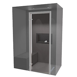 Desineo Hammam kit de construction cabine de douche à carreler 150 x 90 avec générateur vapeur