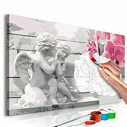 Paris Prix Tableau à Peindre Soi-Même Anges Orchidée Rose 40x60cm