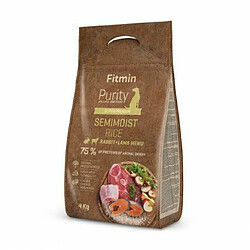 FITMIN Purity dog Rice Semimoist Rabbit & Lamb 4 kg Adult Agneau, Lapin, Riz 