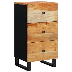 Maison Chic Buffet commode,console avec 3 tiroirs pour rangement 40x33,5x75 cm bois massif d'acacia -MN68499