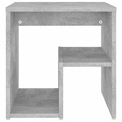 Avis Maison Chic Table de chevet,Table de nuit,Table d'appoint pour salon Gris béton 40x30x40 cm Aggloméré -MN26384