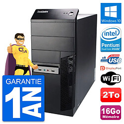 PC Tour Lenovo ThinkCentre M91p Intel G630 RAM 16Go Disque 2To Windows 10 Wifi · Occasion 