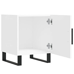 Acheter vidaXL Tables de chevet 2 pcs blanc 40x40x50 cm bois d’ingénierie