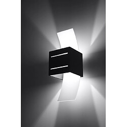 Acheter Luminaire Center Applique murale LORETO aluminium/verre noir 1 ampoule