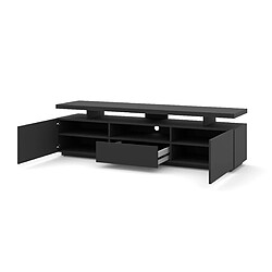 BIM FURNITURE Meuble TV ADAM 180 cm noir mat