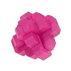 Fridolin 17187 Puzzle en bambou en plastique avec nœud rond magenta 