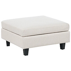 Beliani Ottoman en tissu beige clair UNSTAD